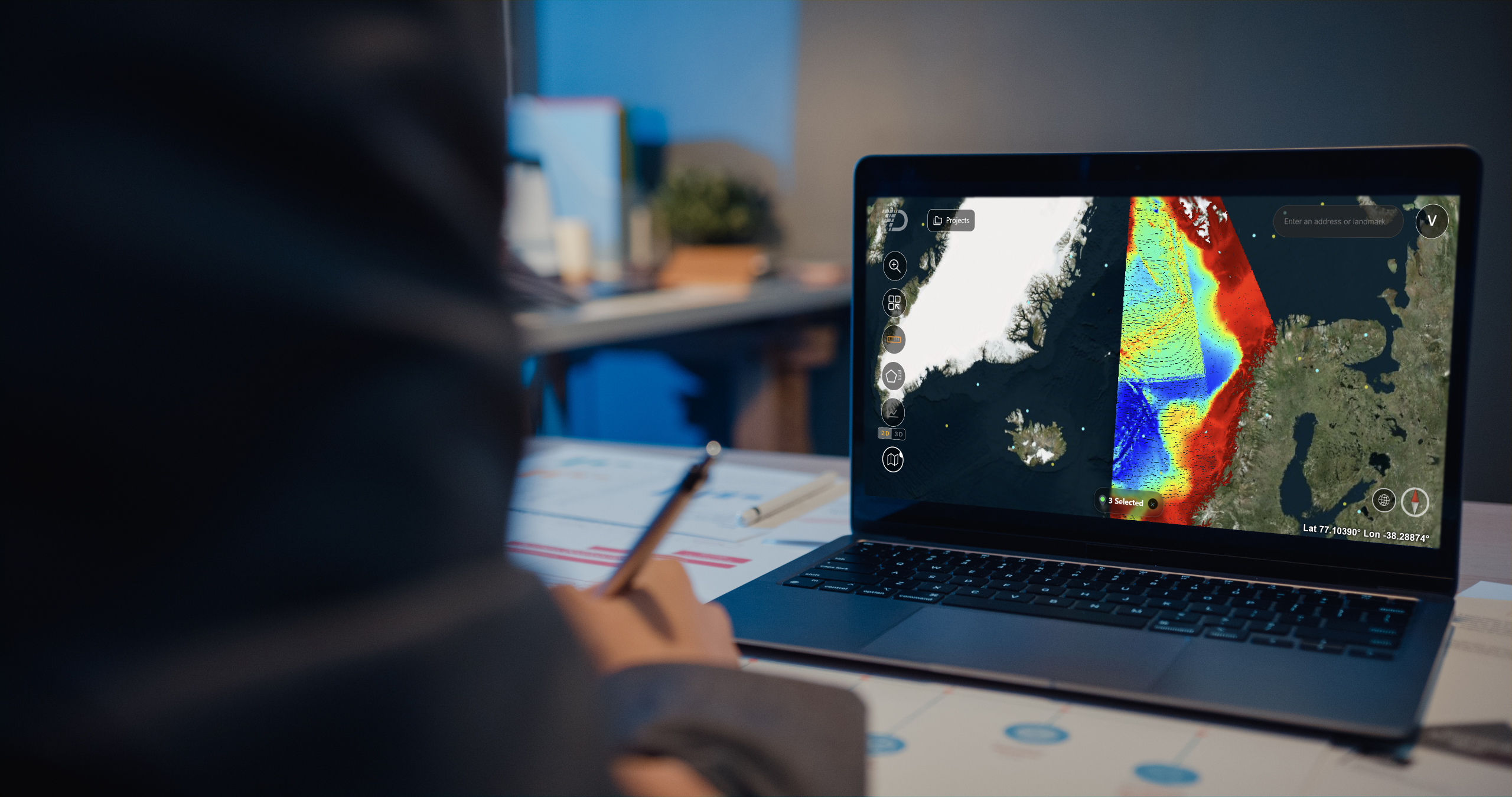 Reviewing dynamic seabed maps in Absolute Ocean