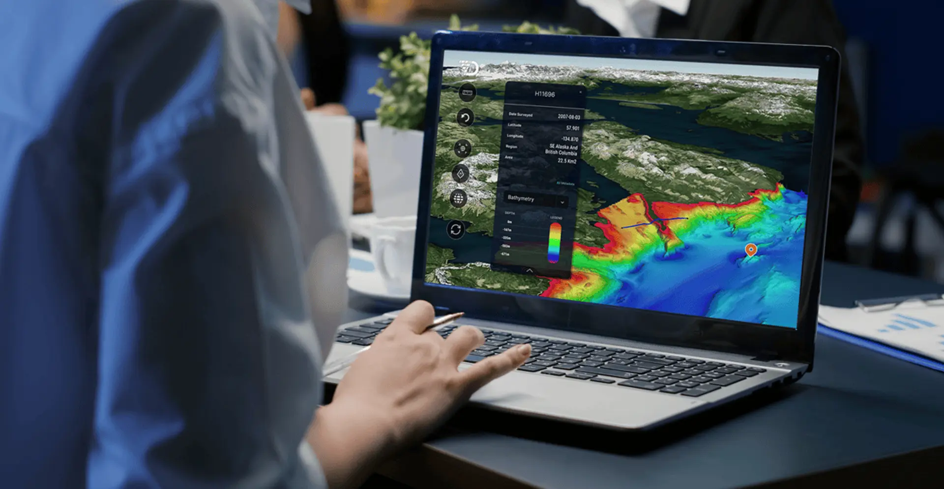 Cloud processing of survey data with AO and HYPACK