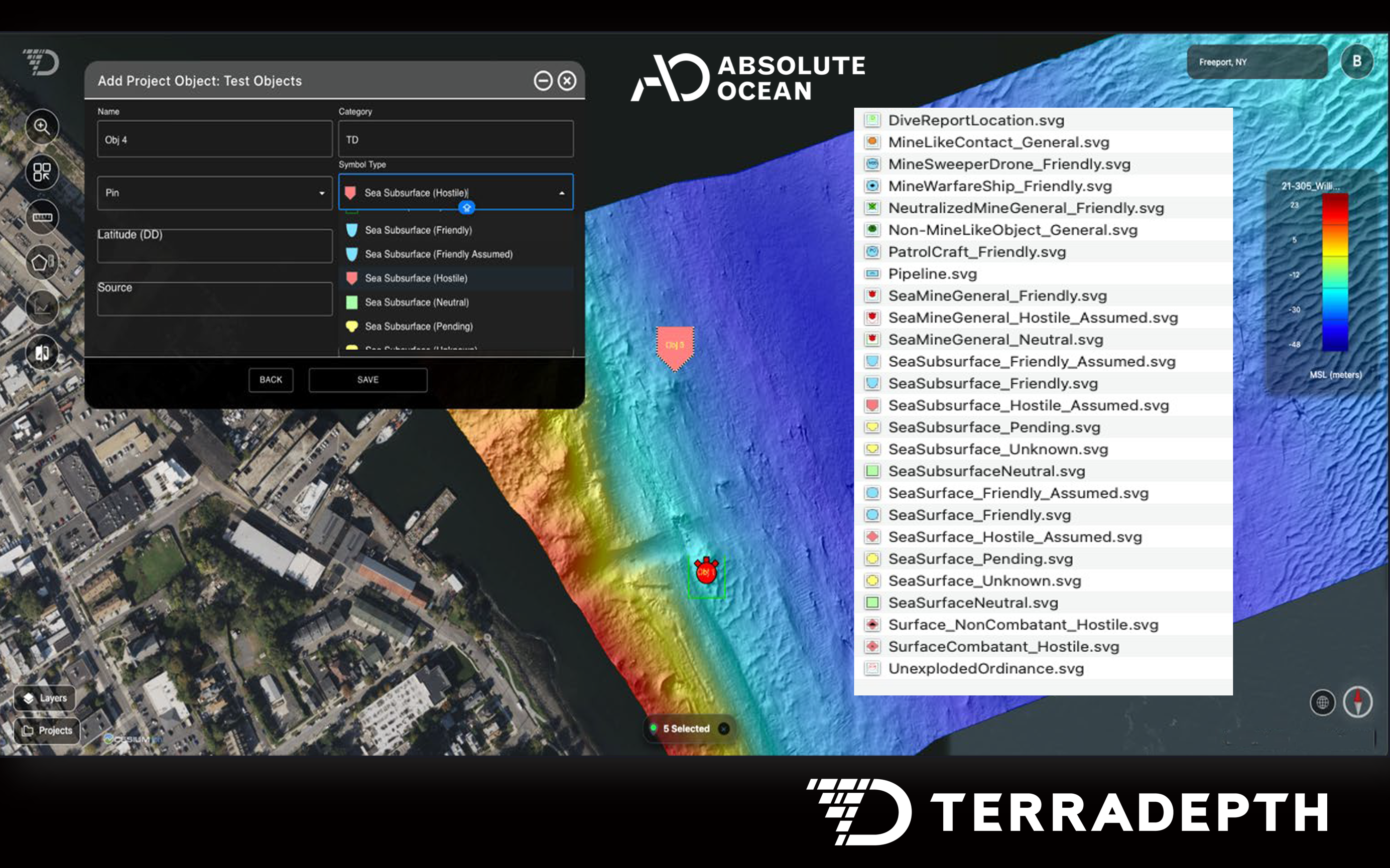 Terradepth Absolute Ocean Object Marking Capability